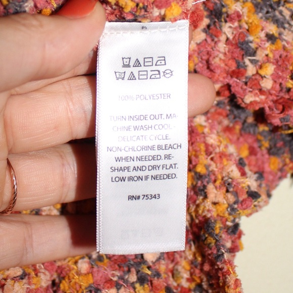 Rachel Zoe Multi Color Thick Knit Stretch Size Small - Picture 5 of 8